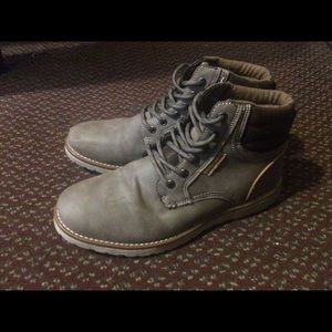 Men Boot Waterproof Hiking Quicksilk Gray Size 10